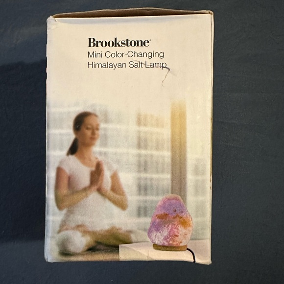 Brookstone Mini Color-Changing Himalayan Salt Lamp - Picture 2 of 5